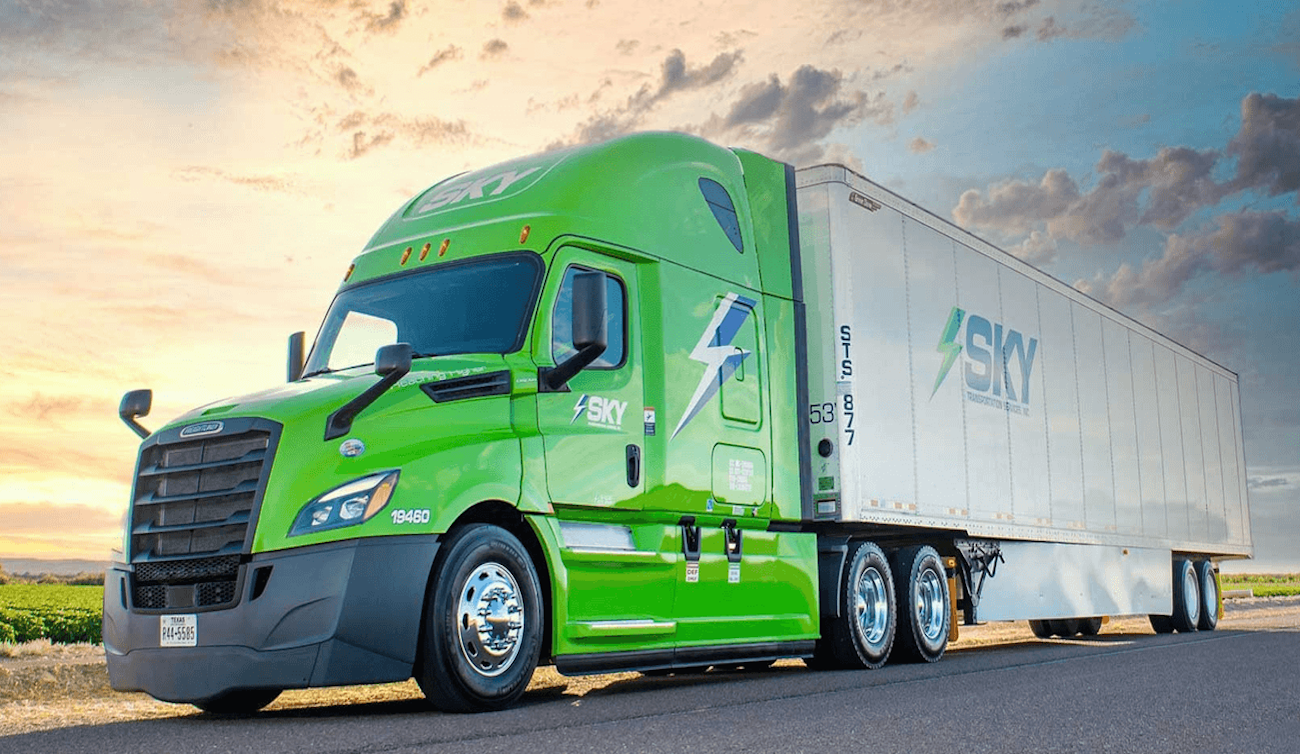 sky transportation truck