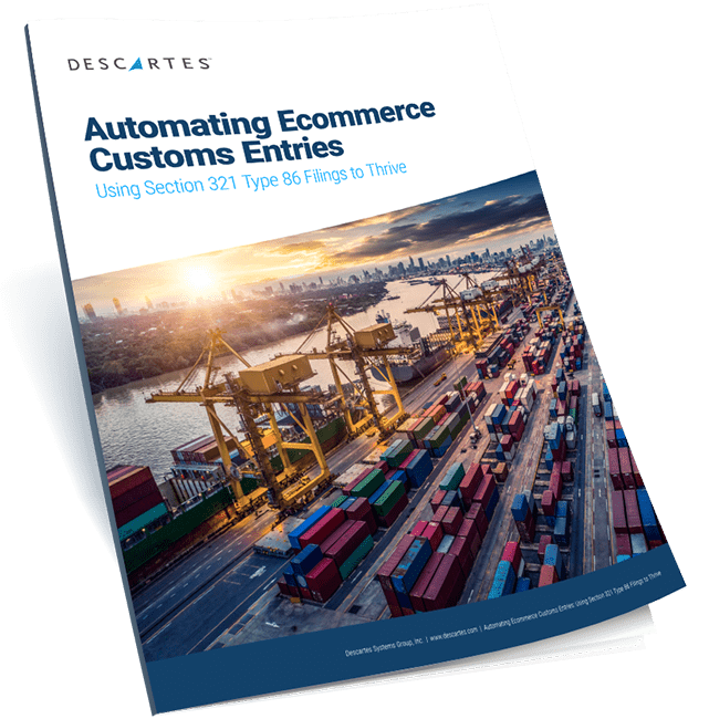 Automating Ecommerce Customs Entries Whitepaper book cover