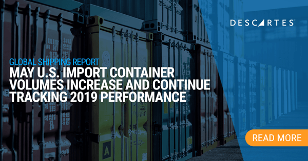 may us container volume increase and continue tracking 2019 performance