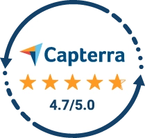Capterra 4.7 out of 5.0 stars review