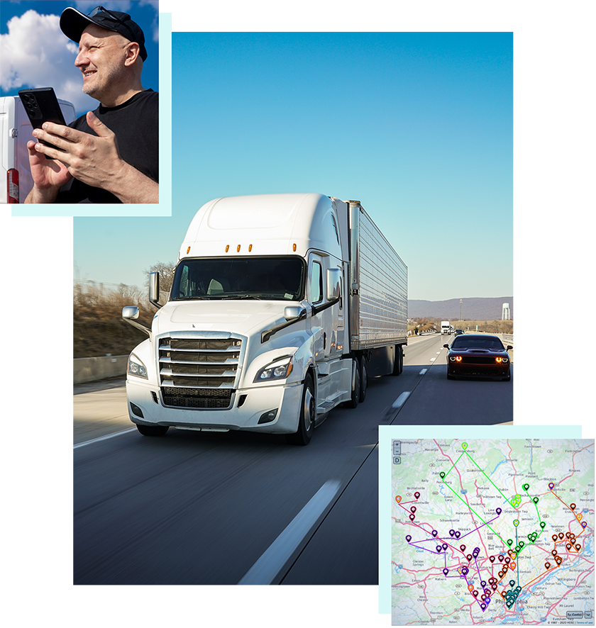 Descartes route planning and execution enabling drivers, planning, and routes on the go