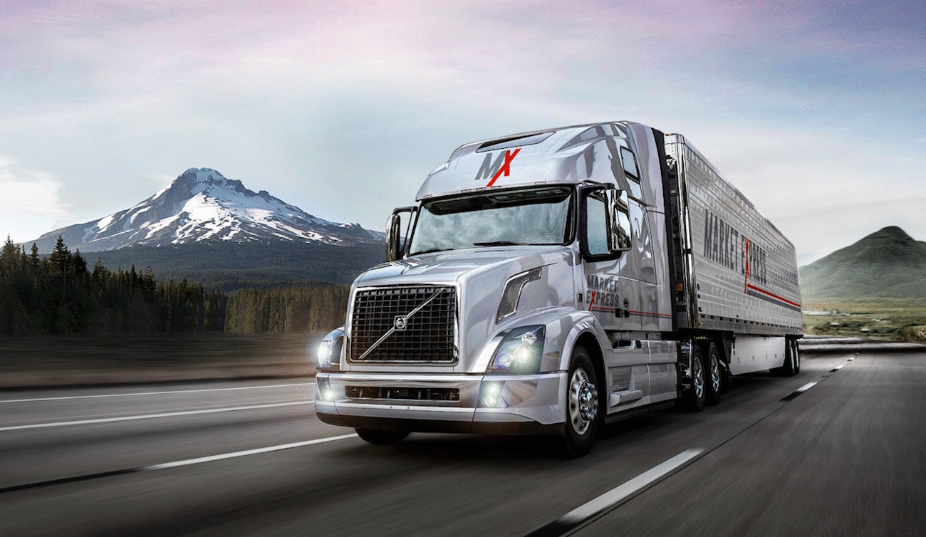 Market Express HGV driving safely