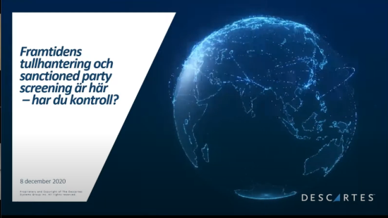 webinar om automatiserade tullprocesser