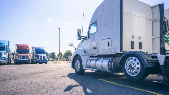 White Freight Brokerage Truck for Descartes