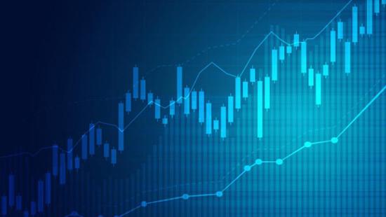 card digital concept candlestick