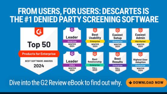 Explore real user experiences of our denied party screening software with this testimonial ebook