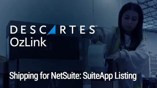 Descartes OzLink Shipping for NetSuite SuiteApp Listing Media Tile
