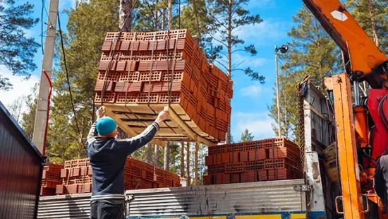 building supply truck