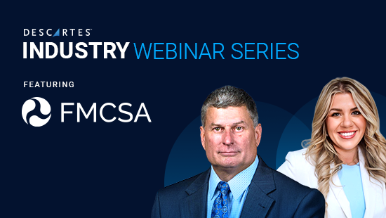 Image of Descartes webinar speakers from the FMCSA