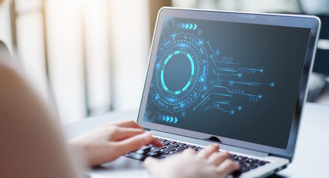 image - user at laptop digital screen
