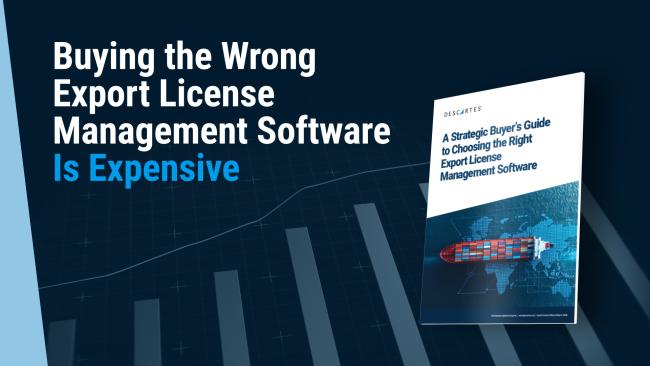 Export License Management Software Buyer's Guide