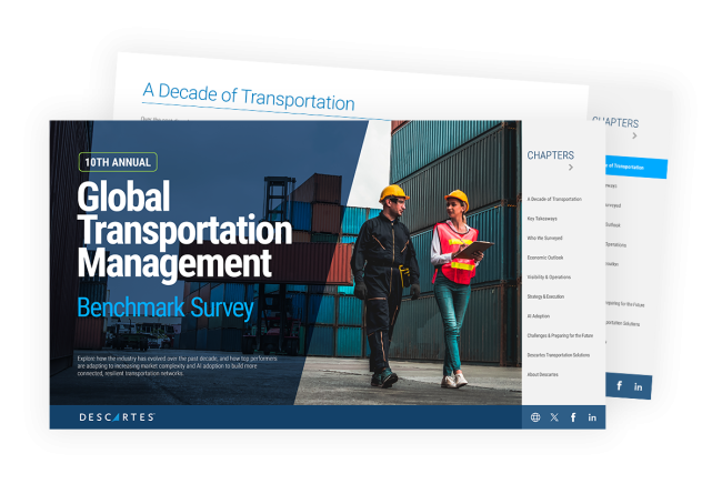 Cover page of the 2026 Transportation Management Benchmark Survey